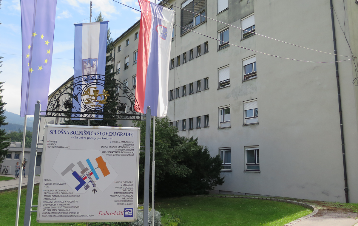 Bolnišnica Slovenj Gradec | Obiski so prepovedani do preklica.  | Foto STA