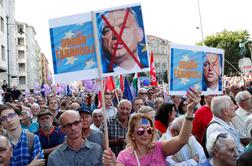 V Budimpešti protestirali proti Orbanovi Madžarski #foto
