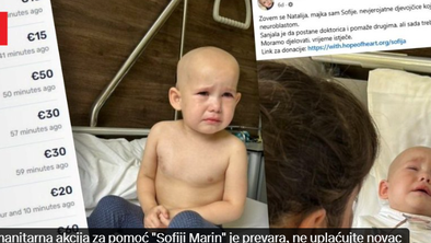 Humanitarna akcija za pomoč Sofii Marin je prevara. Ne vplačujte denarja!