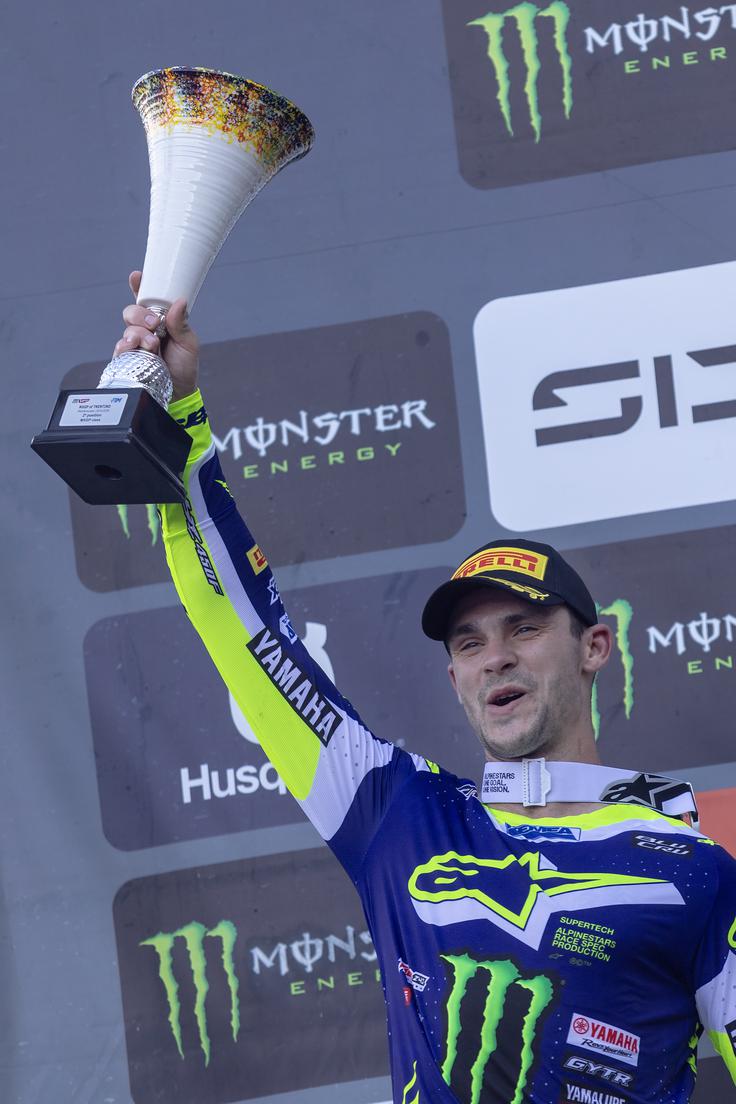 Tim Gajser je bil drugega mesta v Pietramurati vesel kot zmage. Na tej progi jih ima že šest. To so bile 14. stopničke. | Foto: Yamaha Racing