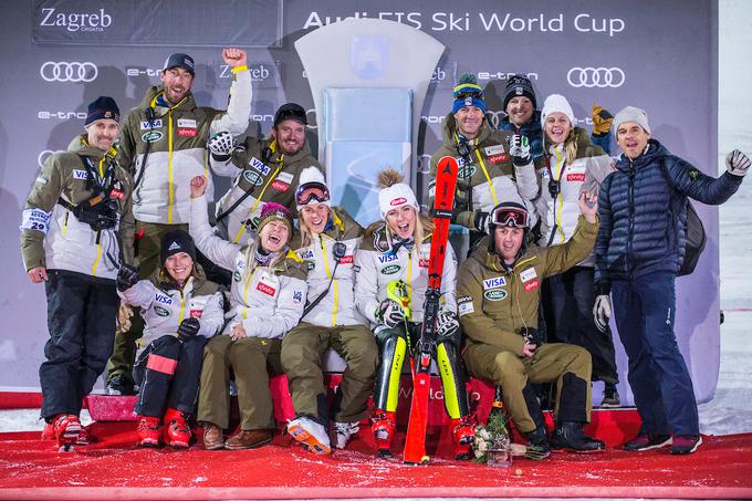 Američanka Mikaela Shiffrin ostaja pri 64 zmagah za svetovni pokal. Slovakinja je prekinila njen niz šestih zaporednih zmag v slalomu. | Foto: Siniša Kanižaj/Sportida