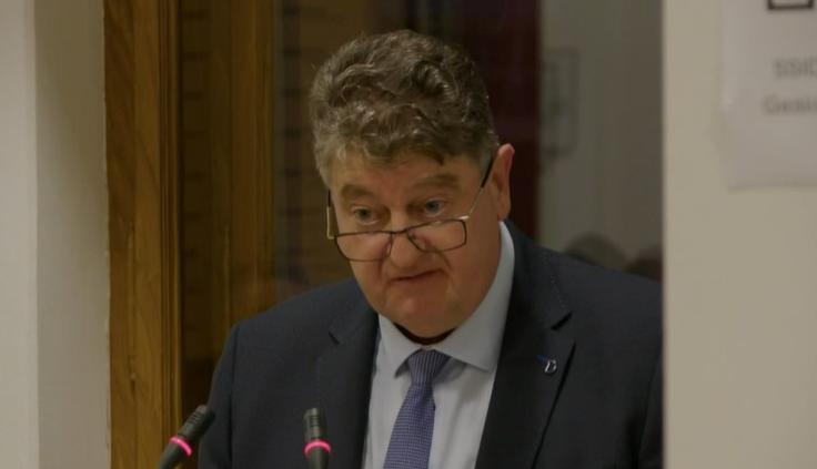 Jože Simončič, župan Občine Šentjernej Župan Šentjerneja Jože Simončič | Foto: posnetek zaslona STA