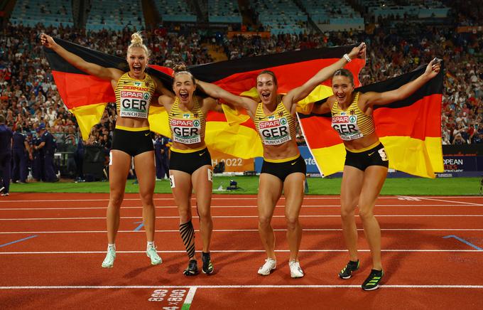 Nemke so bile razred zase v štafeti 4 x 100 m. | Foto: Reuters
