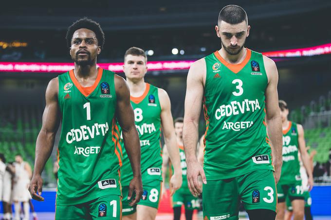 Poklapani obrazi košarkarjev Cedevite Olimpije po domačem porazu proti Cluju | Foto: Grega Valančič/Sportida