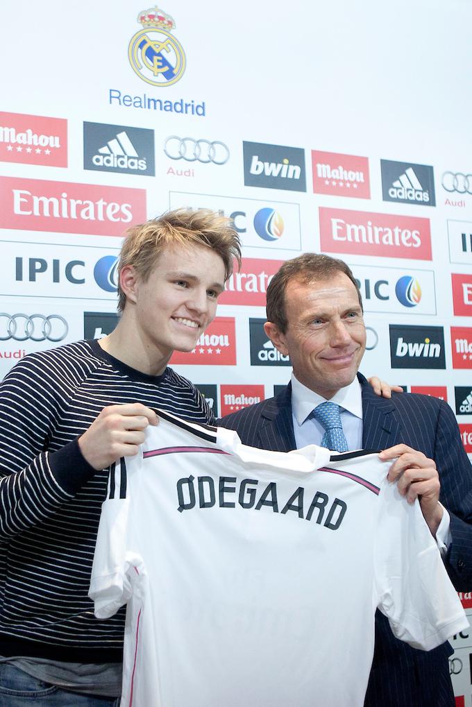 Martin Odegaard se je pridružil madridskemu Realu pri 16 letih, a se pri belih baletnikih ni pretirano naigral. Dozorel je pozneje, zdaj blesti pri vodilnem angleškem premierligašu Arsenalu. | Foto: Sportida