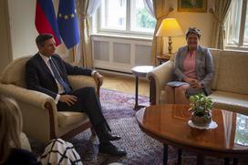 Posvet z vodji poslanskih skupin: Borut Pahor, Jelka Godec SDS