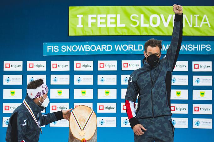 Avstrijca sta drug drugemu nadela medaljo. | Foto: Grega Valančič/Sportida
