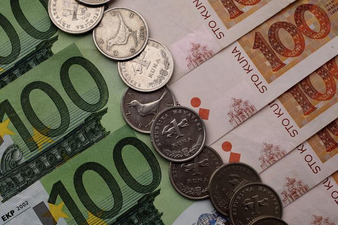 evri in kune | Evropska komisija je danes ocenila, da le Hrvaška izpolnjuje vse kriterije za prevzem skupne valute, medtem ko jih ostale neevrske članice - poleg Bolgarije in Romunije so to še Švedska, Češka, Poljska in Madžarska - izpolnjujejo le delno. | Foto Reuters