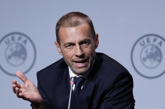 Aleksander Čeferin Uefa | Aleksander Čeferin napoveduje sankcije za vse klube, ki so se želeli povezati v Superligo. | Foto Reuters