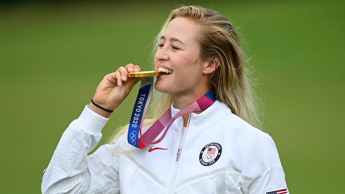 Nelly Korda v Franciji brani naslov olimpijske prvakinje. | Foto: Reuters