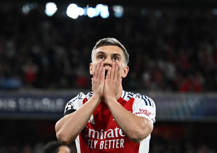 Leandro Trossard kar ni mogel verjeti, kaj mu je ubranil vratar PSG. | Foto: Reuters
