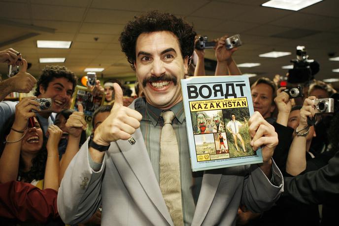 Sacha Baron Cohen Borat | Sacha Baron Cohen se je v nadaljevanju filmske uspešnice o Boratu ponorčeval tudi iz Slovenije in Melanie Trump. | Foto Getty Images