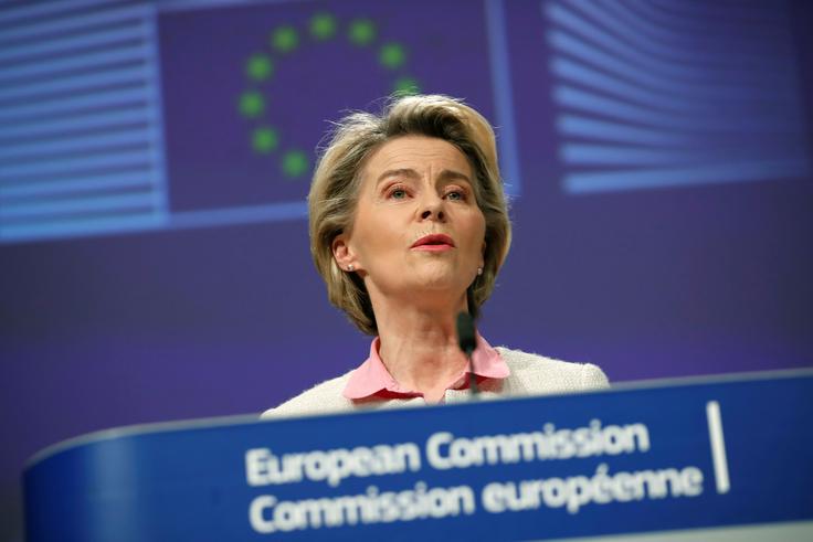 Ursula von der Leyen je zatrdila, da bodo v Evropski komisiji zagotovili, da bo imela ustavitev dobave plina najmanjši možen vpliv na evropske potrošnike. Danes so se članice že sestale v usklajevalni skupini glede dobav plina. | Foto: Reuters