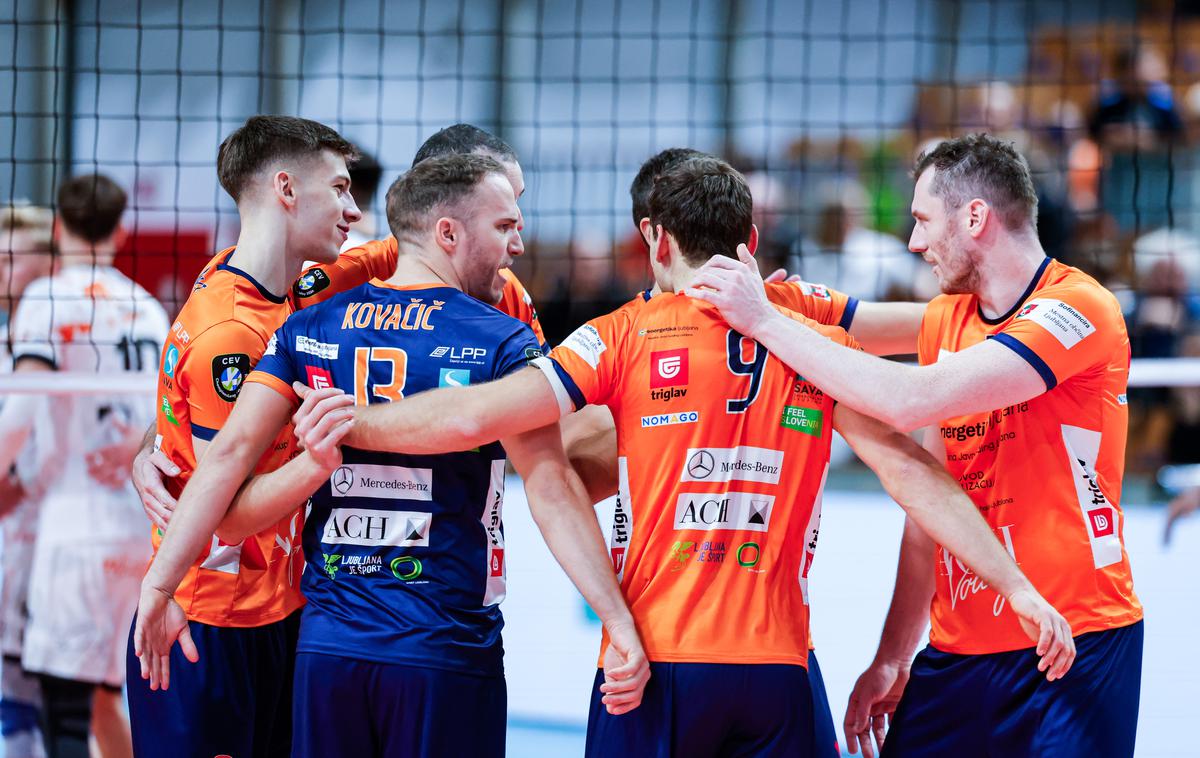 ACH Volley : Orion Stars | Slovenski prvak ACH Volley je tudi na povratni tekmi prvega kroga kvalifikacij za ligo prvakov premagal nizozemskega tekmeca Orion Stars in napredoval v drugi krog kvalifikacij. | Foto Aleš Fevžer
