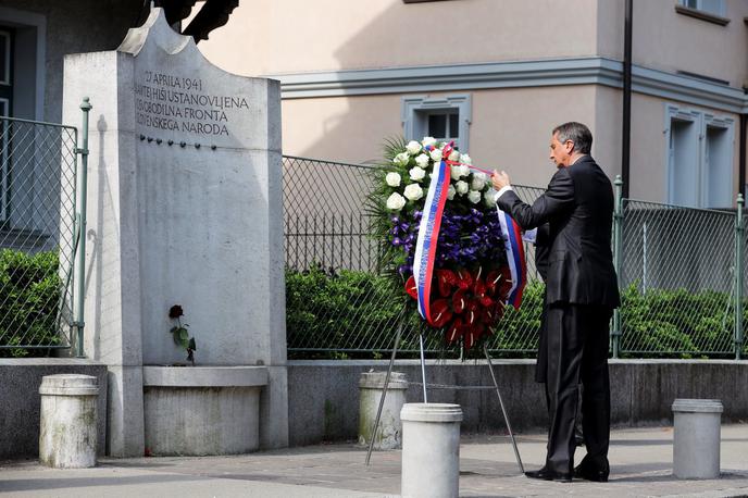 Borut Pahor | Državljane je Borut Pahor pozval, naj osvobodilni boj ohranijo v zgodovinskem spominu kot slavno dejanje slovenskega naroda, življenjskega pomena za naš obstoj in razvoj. | Foto STA