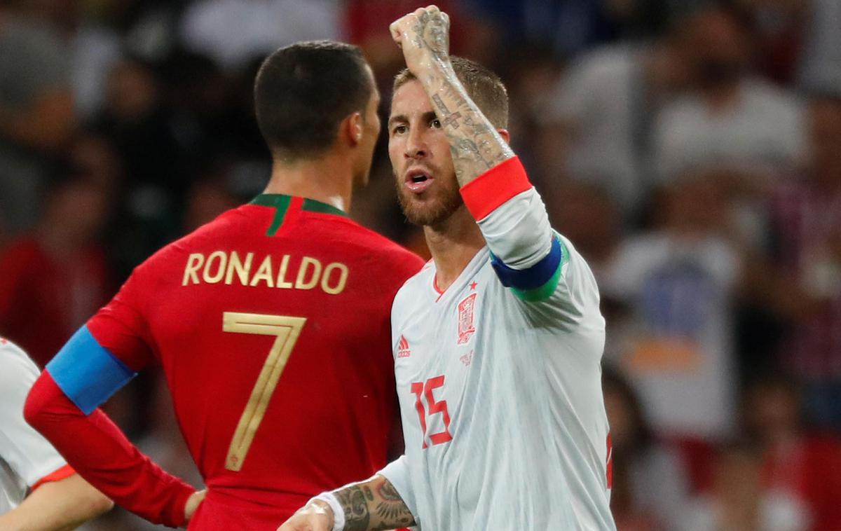 Sergio Ramos Cristiano Ronaldo 1 | Cristiano Ronaldo in Sergio Ramos sta v devetih letih Real popeljal do štirih lovorik v ligi prvakov. | Foto Reuters