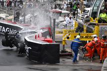 Monako Haas Mick Schumacher nesreča