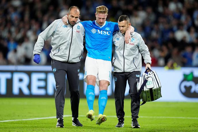 Kevin de Bruyne, Napoli | Kevin de Bruyne je do konca leta izgubljen za Napoli in belgijsko reprezentanco. | Foto Reuters