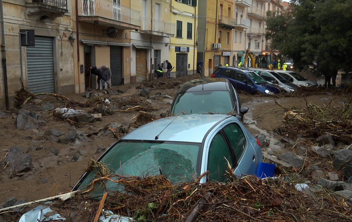 Sardinija neurje | Posledice neurja v kraju Bitti. | Foto Reuters