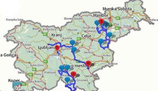 Etape na 21. dirki Po Sloveniji