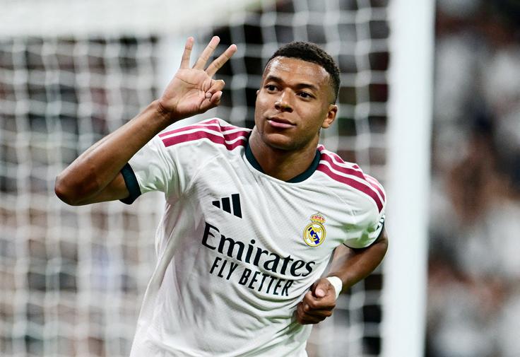 Kylian Mbappe je k zmagi Reala prispeval tri gole. | Foto: Reuters