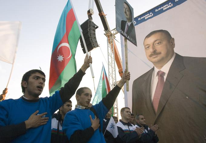 Ilham Aliyev, ki je na oblasti od leta 2003, je na zadnjih volitvah zmagal s kar 86-odstotno podporo. | Foto: Reuters