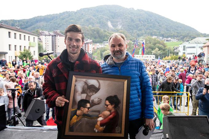 Tako so lani sprejeli olimpijskega prvaka Primoža Rogliča v Zagorju ob Savi. | Foto: Matic Klanšek Velej/Sportida