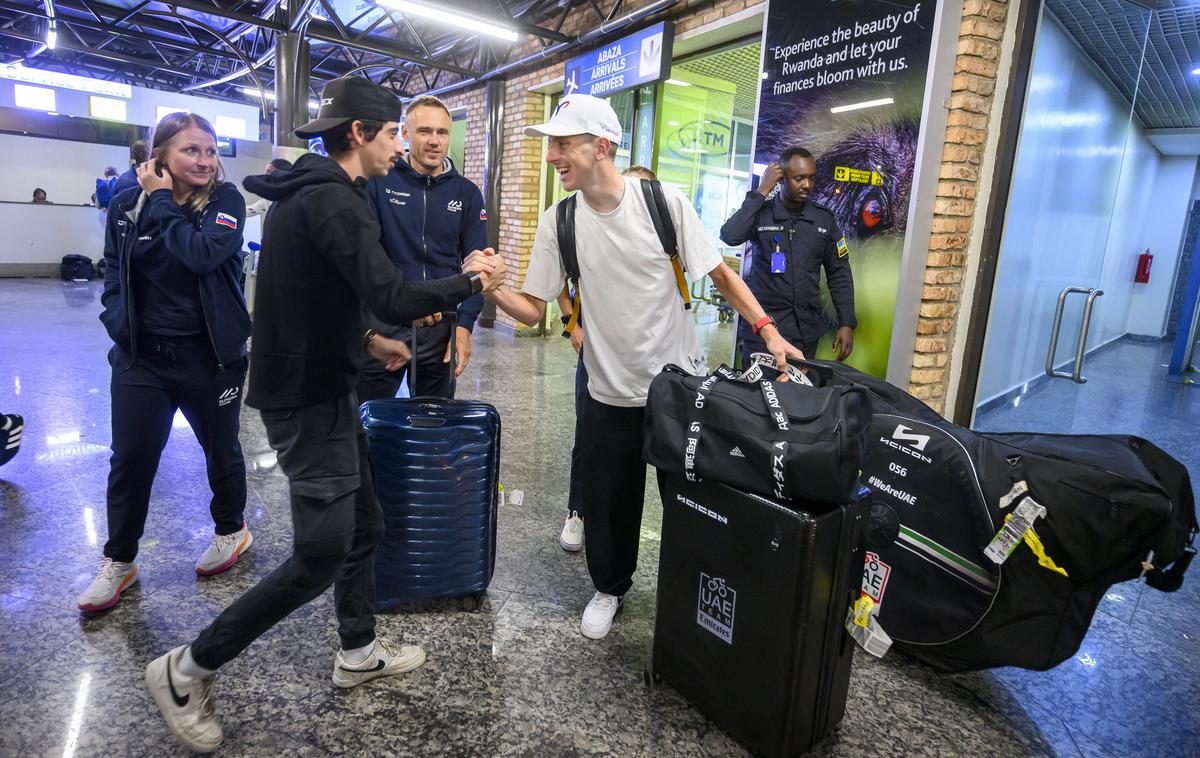 Tadej Pogačar | Tadej Pogačar in Urška Žigart sta sinoči pripotovala v Kigali v Ruandi, danes pa sta si že ogledala traso vožnje na čas.  | Foto Guliverimage