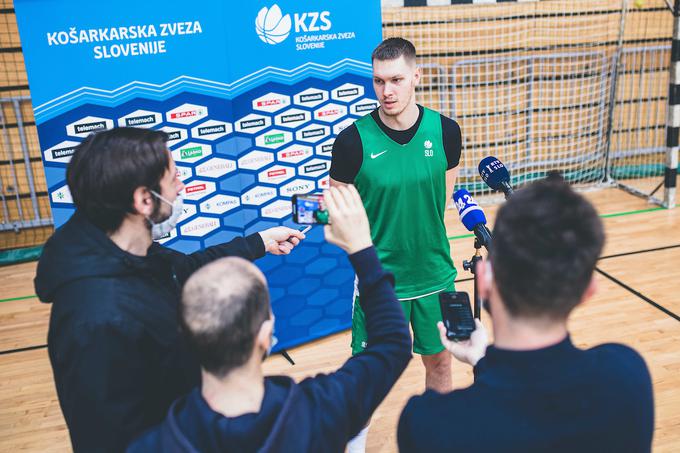Gregor Glas slovenska košarkarska reprezentanca trening | Foto: Grega Valančič/Sportida