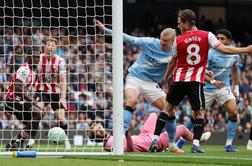 City znova vrši pritisk na Arsenal, Unitedu brez Šeška le točka