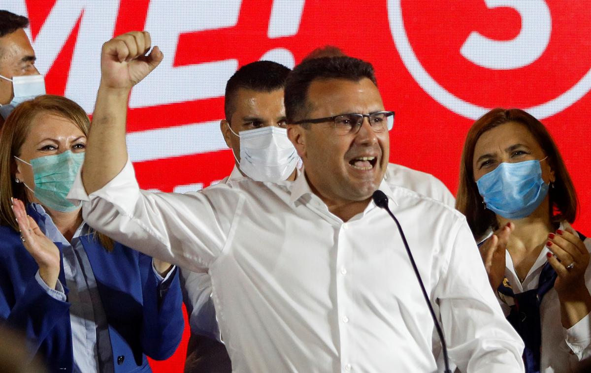 Zoran Zaev | Zoran Zaev, ki je na volitve popeljal koalicijo Zmoremo, je že razglasil zmago. | Foto Reuters