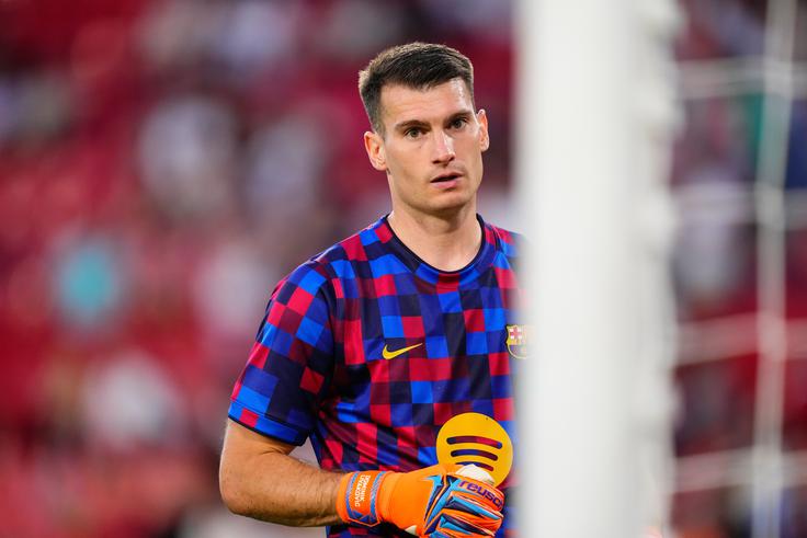 Za Barcelono je debitiral prvi vratar hrvaške reprezentance Dominik Livaković. | Foto: Guliverimage