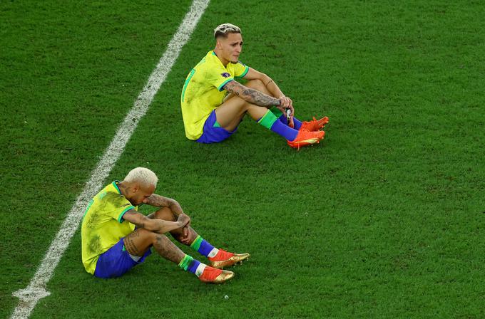 Brazilija je od svetovnega prvenstva v Katarju pričakovala bistveno več, na koncu pa nepričakovano izpadla v četrtfinalu proti Hrvaški. | Foto: Reuters