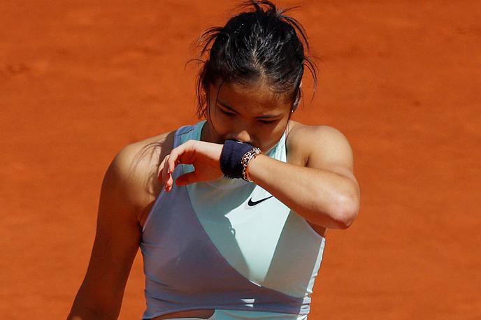 Roland Garros Emma Raducanu | Mlada zveznica svetovnega tenisa Emma Raducanu se hitro poslavlja iz Pariza. | Foto Reuters