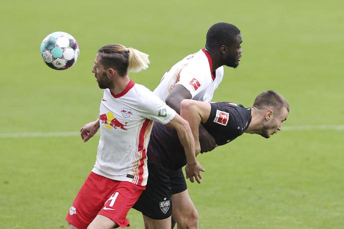 Kevin Kampl | Kevin Kampl se je z Leipzigom veselil zmage nad Stuttgartom. Rdeči biki za vodilnim Bayernom zaostajajo za sedem točk. | Foto Guliverimage