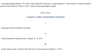 Spremljanje volitev predsednika republike, ki bodo 22. oktobra 2017 – pravila spletnega medija Siol.net