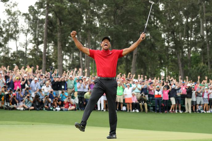 Tiger Woods | Tiger Woods se je s soigralci veselil zmage na predsedniškem pokalu. | Foto Reuters