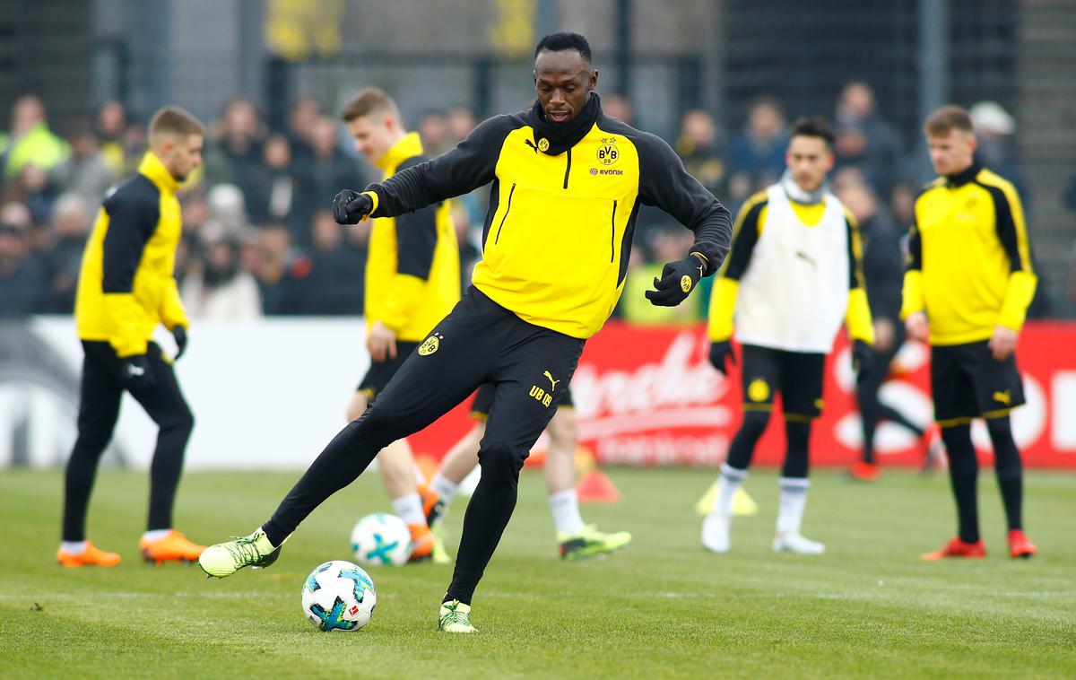 Usain Bolt na treningu Borussia Dortmund | Foto Reuters