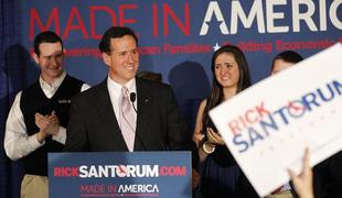 Rick Santorum osvojil Alabamo in Mississippi
