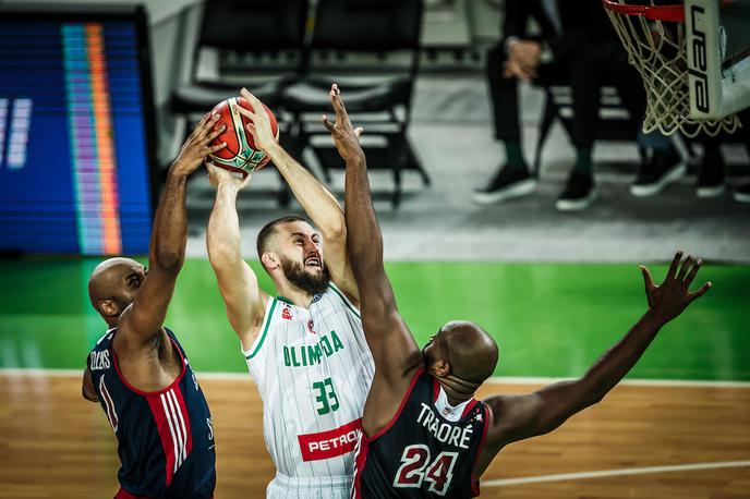 Petrol Olimpija Strasbourg | Košarkarji Olimpije so bili nemočni proti Strasbourgu. | Foto Vid Ponikvar