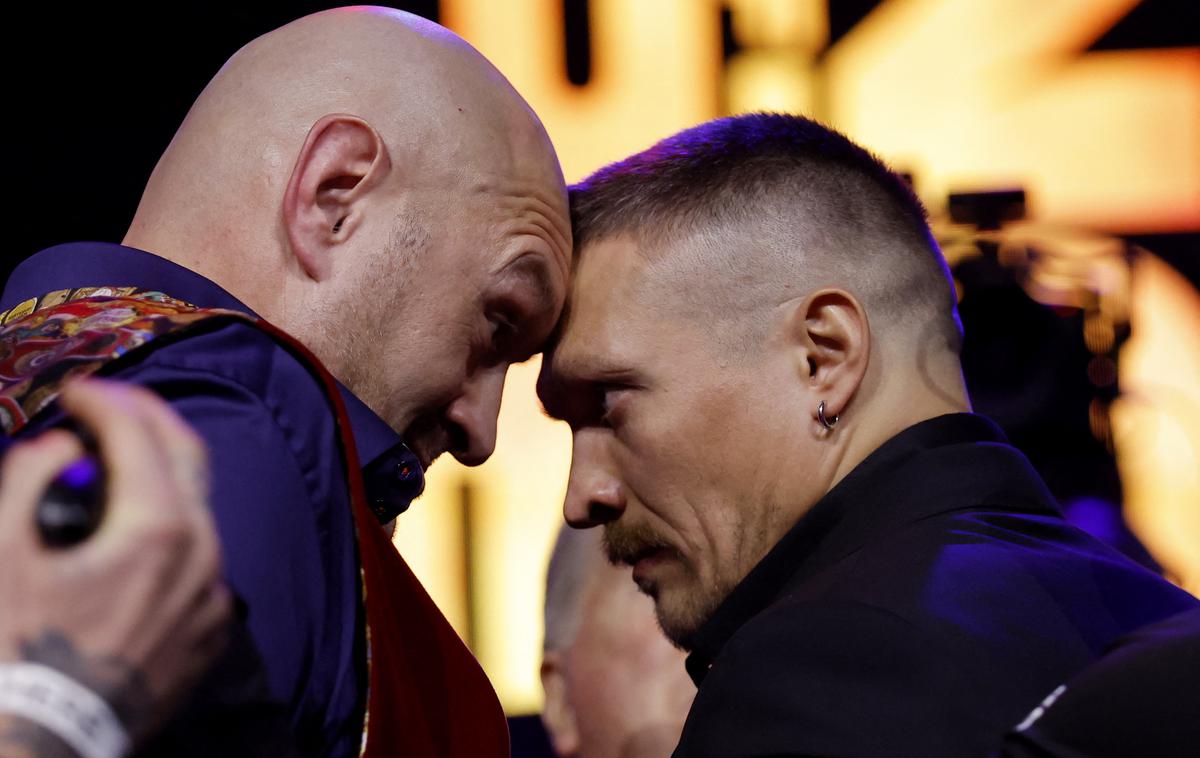 Tyson Fury - Oleksandr Usik | V soboto se bosta v Savdski Arabiji spopadla Britanec Tyson Fury in Ukrajinec Oleksandr Usik. | Foto Reuters