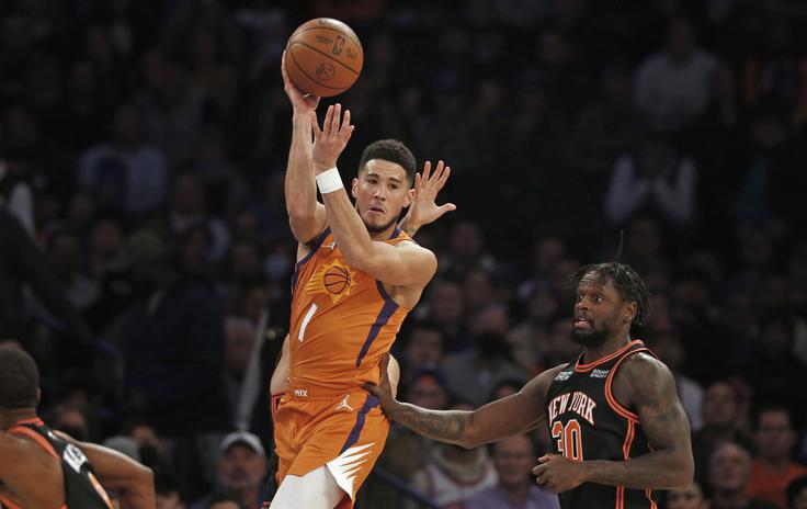 Devin Booker je bil prvi strelec Phoenixa. | Foto: Guliverimage/Vladimir Fedorenko