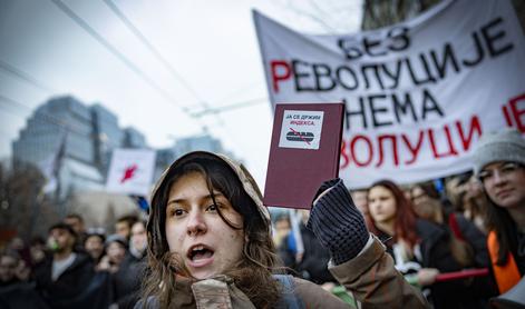 Reportaža iz Beograda: študenti zaradi povožene kolegice blokirali prestolnico #foto #video