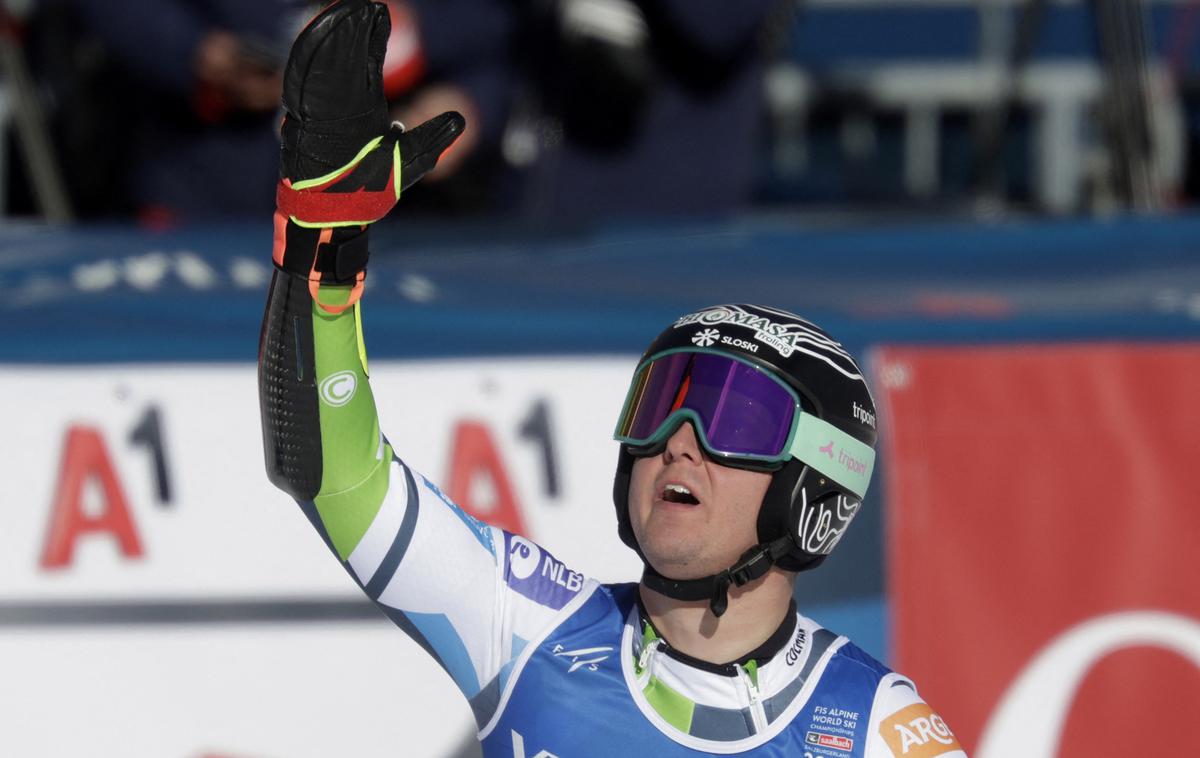 Nejc Naraločnik, Saalbach 2025 | Nejc Naraločnik je presenetil s 14. mestom na superveleslalomu. | Foto Reuters