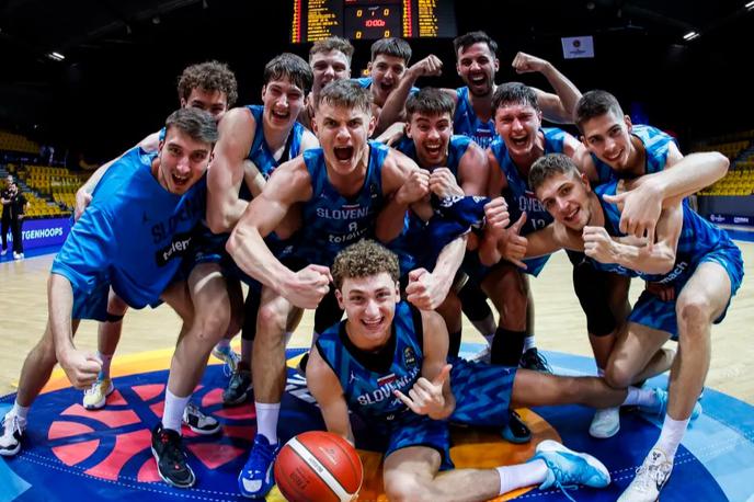 slovenska košarkarska reprezentanca do 20 let Eurobasket 2024 | Slovenci so se uvrstili v veliki finale. | Foto FIBA