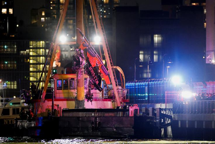 helikopter, strmoglavljenje, New York, reka Hudson | Foto: Reuters