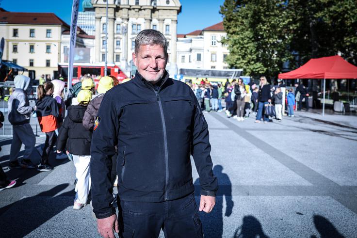 Robert Okorn, predstavnik za odnose z javnostjo Gasilske brigade Ljubljana | Foto: Ana Kovač