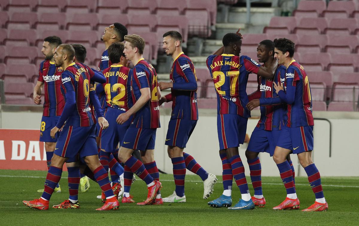 Barcelona Valladolid | Barcelona se je dolgo mučila s tem, da bi strla odpor Valladolida, na koncu pa je v zadnji minuti zadel v polno Ousmane Dembele. | Foto Reuters