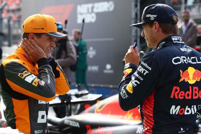 Lando Norris in Max Verstappen bosta v nedeljo ob 15. uri v prvi vrsti. | Foto: Reuters