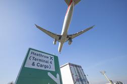 Zaradi nevarnosti evakuirali terminal na londonskem letališču Heathrow